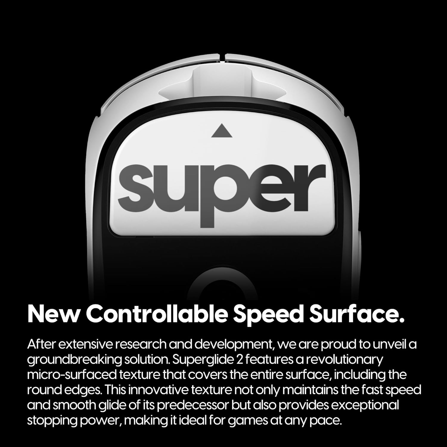 A large marketing image providing additional information about the product Pulsar Superglide 2 Mouse Skate for Logitech G Pro X Superlight - White - Additional alt info not provided