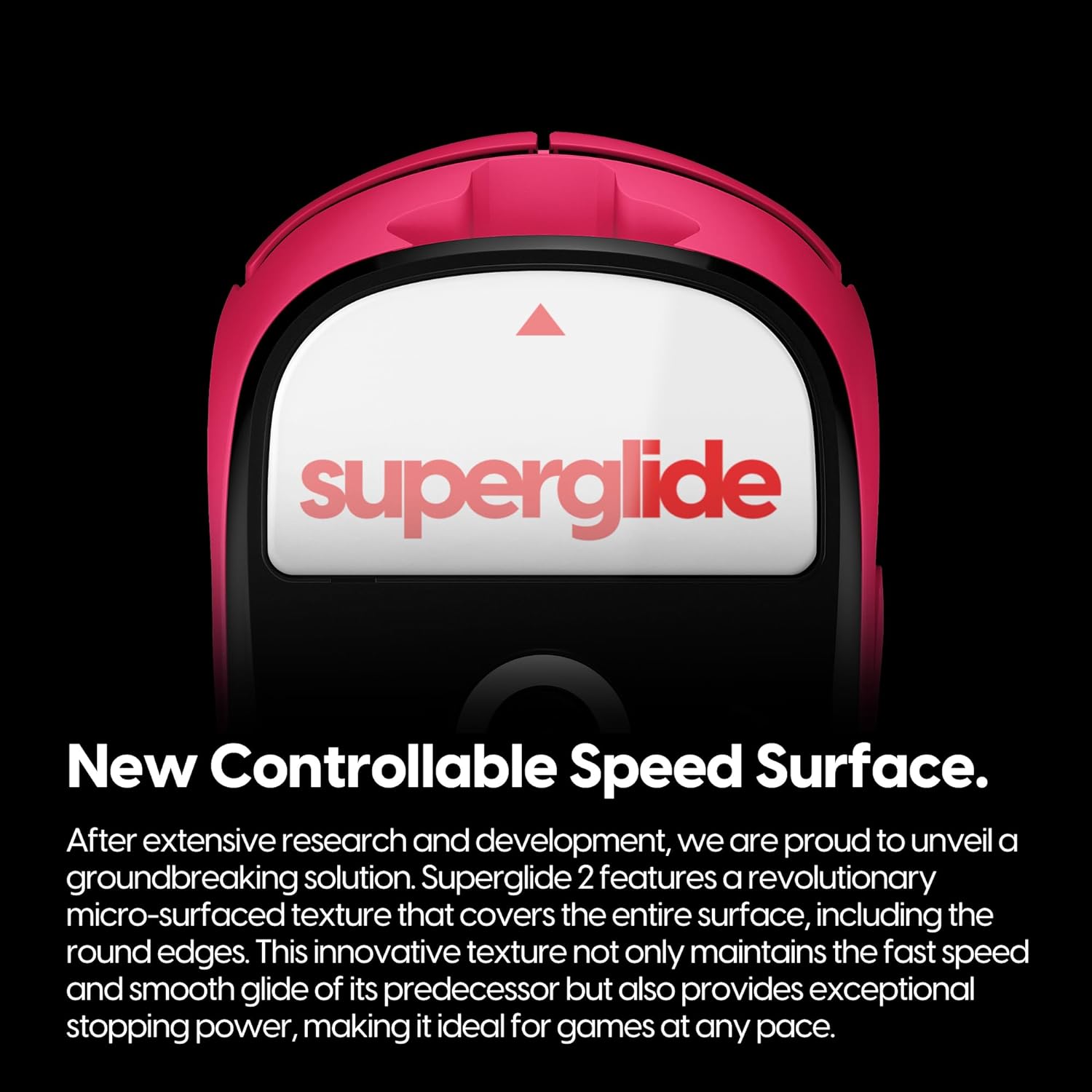 A large marketing image providing additional information about the product Pulsar Superglide 2 Mouse Skate for Logitech G Pro X Superlight - White/Red - Additional alt info not provided