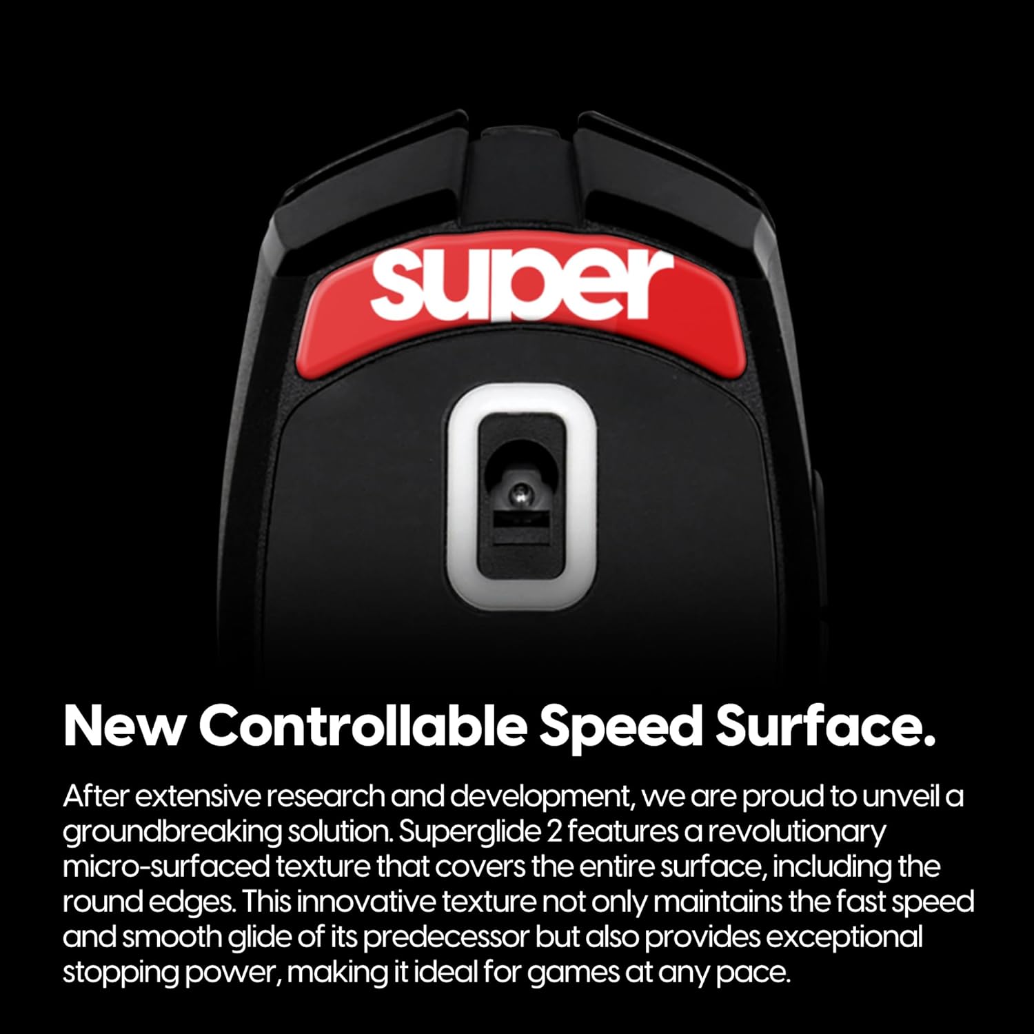 A large marketing image providing additional information about the product Pulsar Superglide 2 Mouse Skate for Razer Orochi V2 - Red - Additional alt info not provided