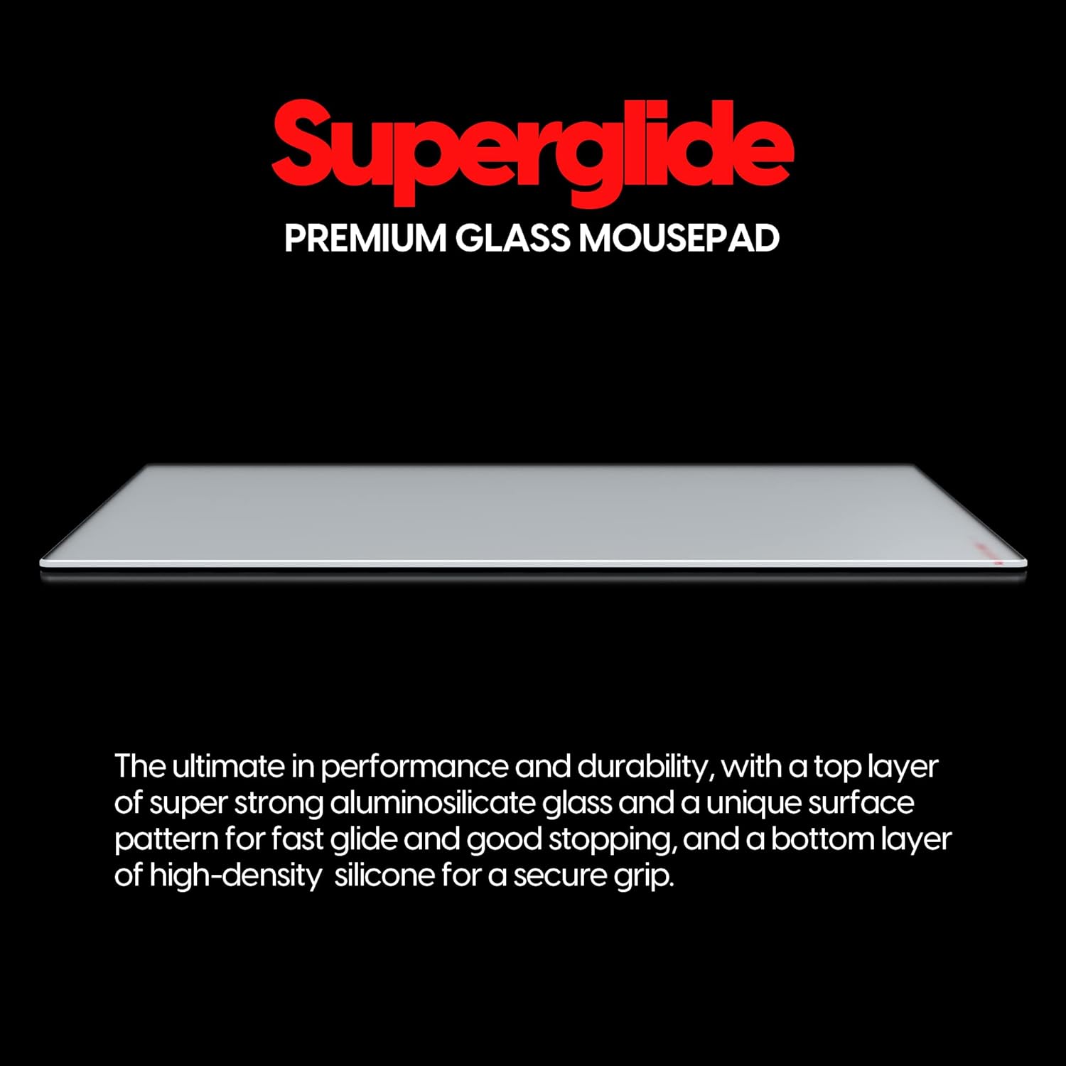 A large marketing image providing additional information about the product Pulsar Superglide Pad XL - White - Additional alt info not provided