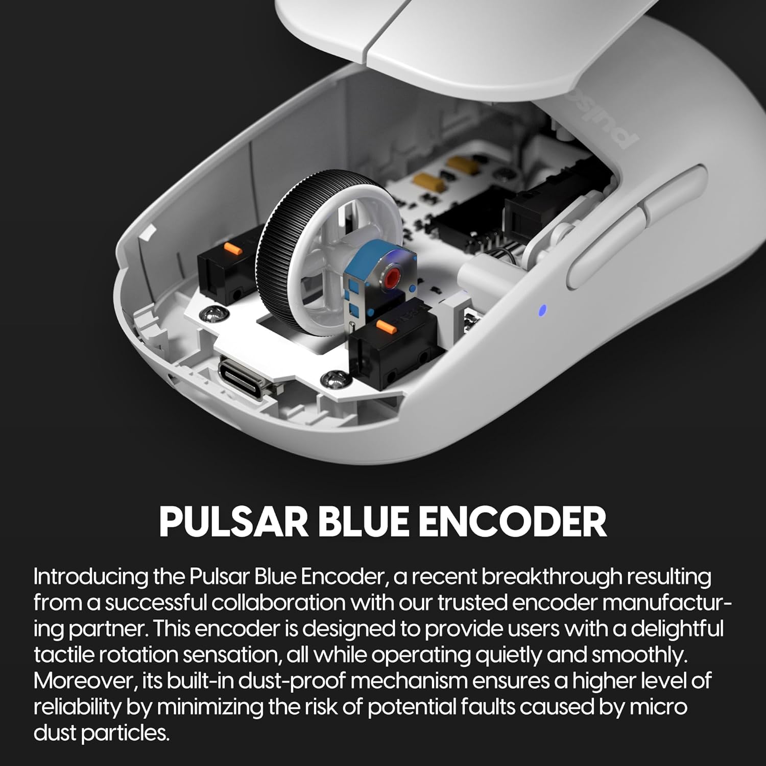 A large marketing image providing additional information about the product Pulsar X2 V2 Mini Wireless Gaming Mouse - White - Additional alt info not provided