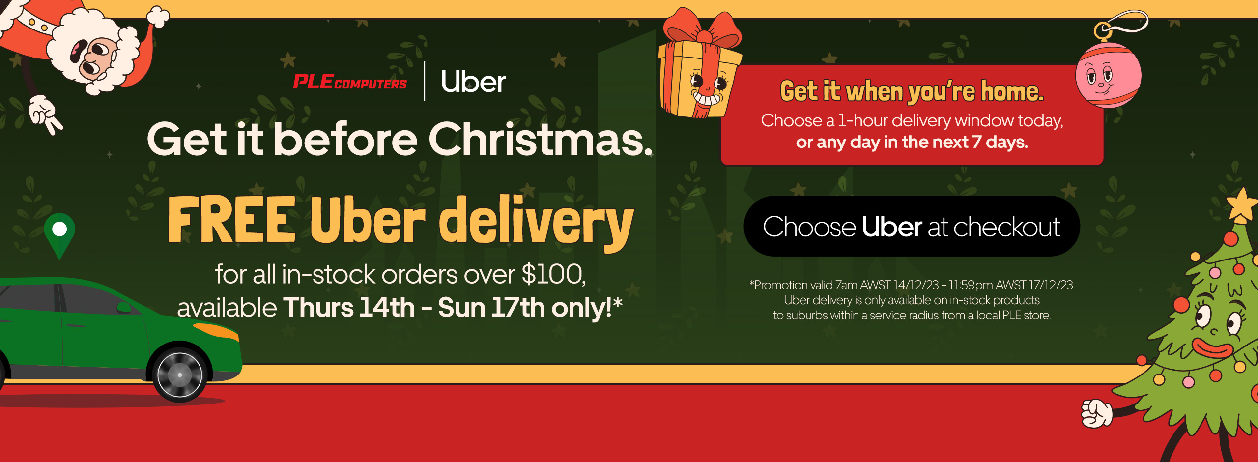 Get FREE Uber Same Day Delivery 🎅 PLE Computers