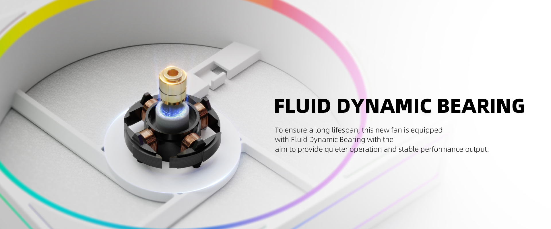 A large marketing image providing additional information about the product ID-COOLING FROZN A610 ARGB CPU Cooler - White - Additional alt info not provided