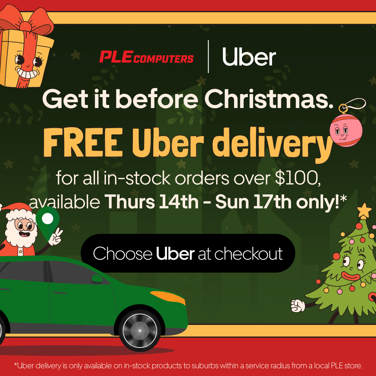 Get FREE Uber Same Day Delivery 🎅 PLE Computers