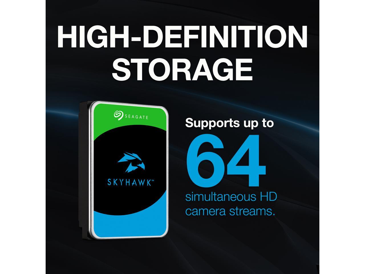 A large marketing image providing additional information about the product Seagate SkyHawk 3.5" Surveillance HDD incl RV Sensor - 6TB 256MB - Additional alt info not provided
