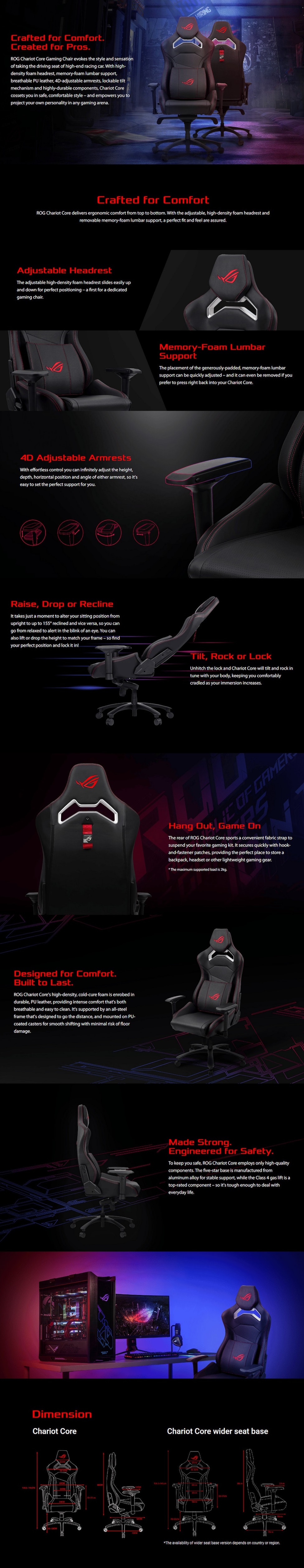 Asus rog chariot discount core gaming chair