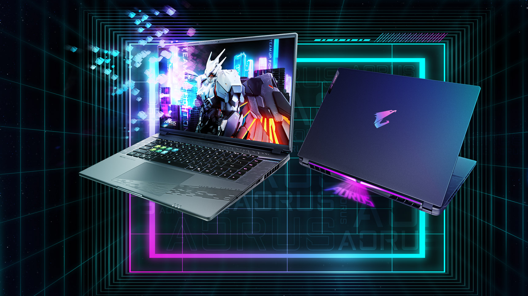 A large marketing image providing additional information about the product Gigabyte AORUS 16X ASG-63AUC65SH 16" 165Hz 14th Gen i9 14900HX RTX 4070 Win 11 Gaming Notebook - Additional alt info not provided
