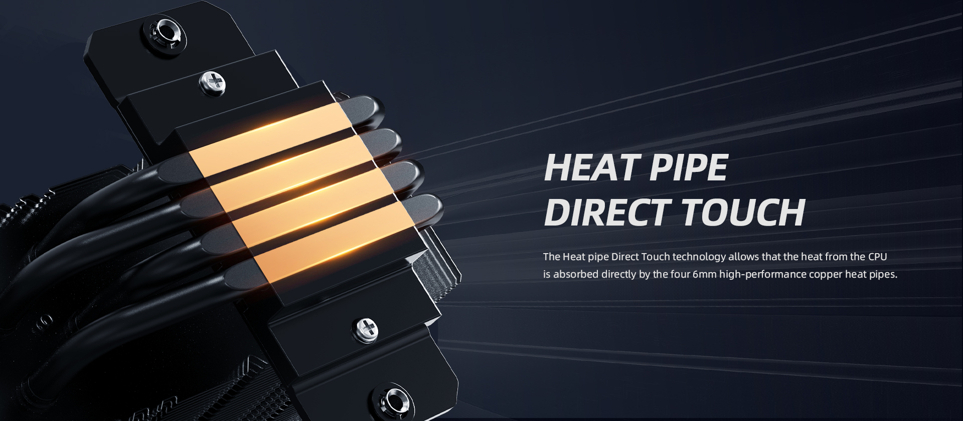 A large marketing image providing additional information about the product ID-COOLING FROZN A410 DK CPU Cooler - Black - Additional alt info not provided