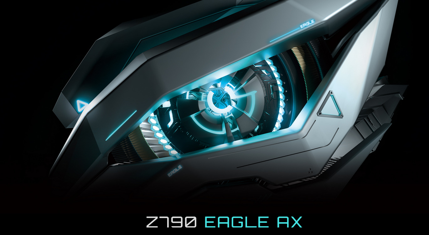 A large marketing image providing additional information about the product Gigabyte Z790 Eagle AX LGA1700 ATX Desktop Motherboard - Additional alt info not provided