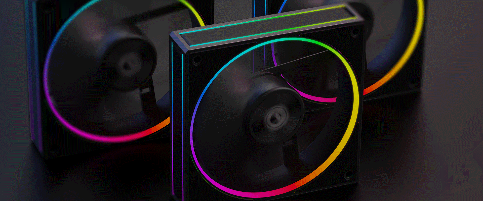 A large marketing image providing additional information about the product ID-COOLING AF Series 120mm ARGB Case Fan - Black - Additional alt info not provided
