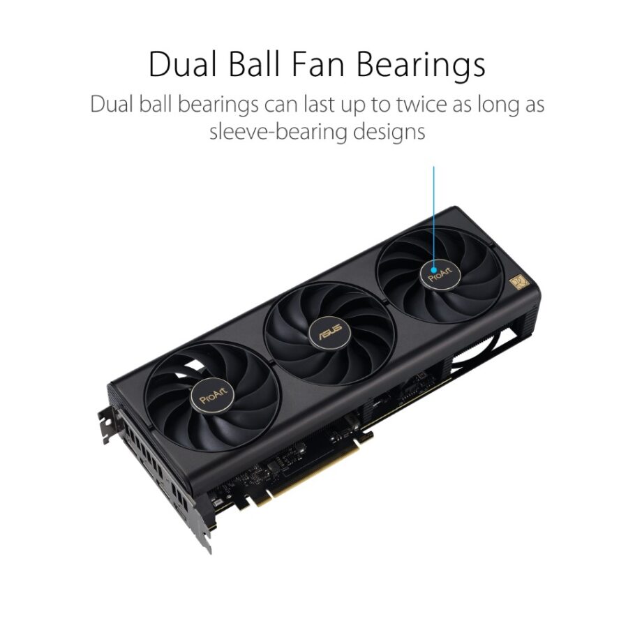 A large marketing image providing additional information about the product ASUS GeForce RTX 4080 SUPER ProArt OC 16GB GDDR6X  - Additional alt info not provided