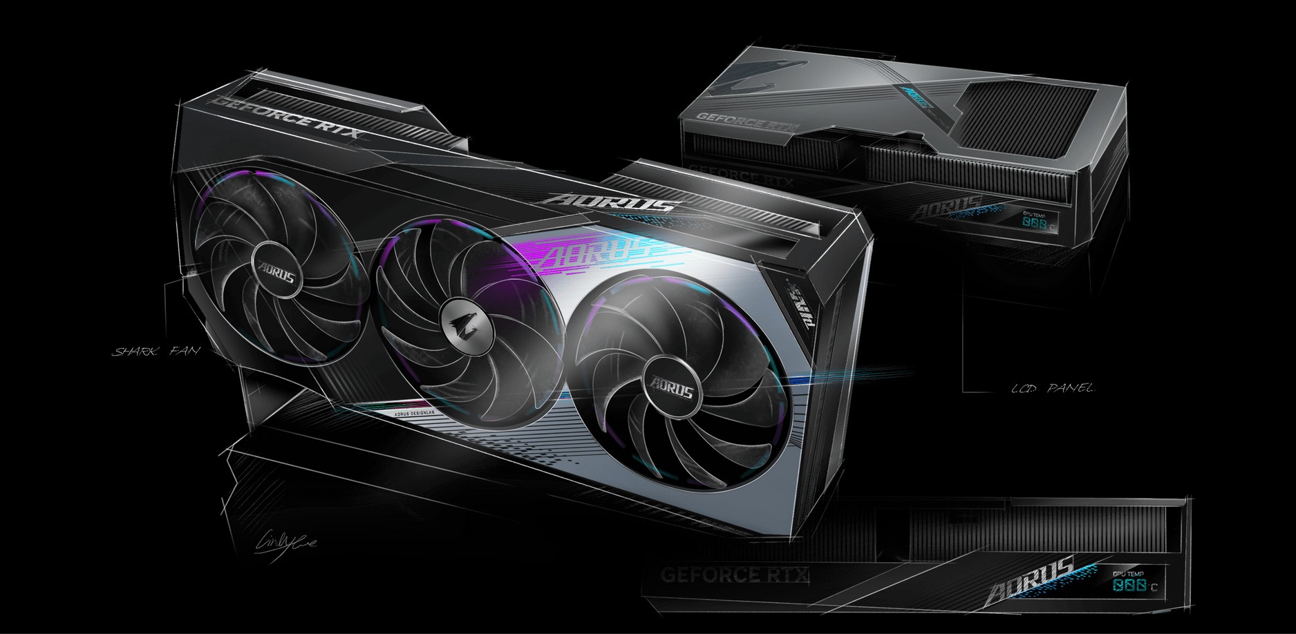 A large marketing image providing additional information about the product Gigabyte GeForce RTX 4080 SUPER Aorus Master 16GB GDDR6X - Additional alt info not provided