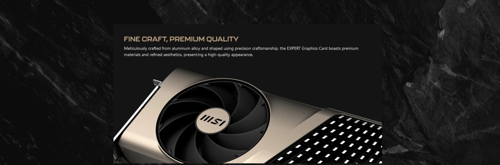 A large marketing image providing additional information about the product MSI GeForce RTX 4080 SUPER Expert 16GB GDDR6X - Additional alt info not provided