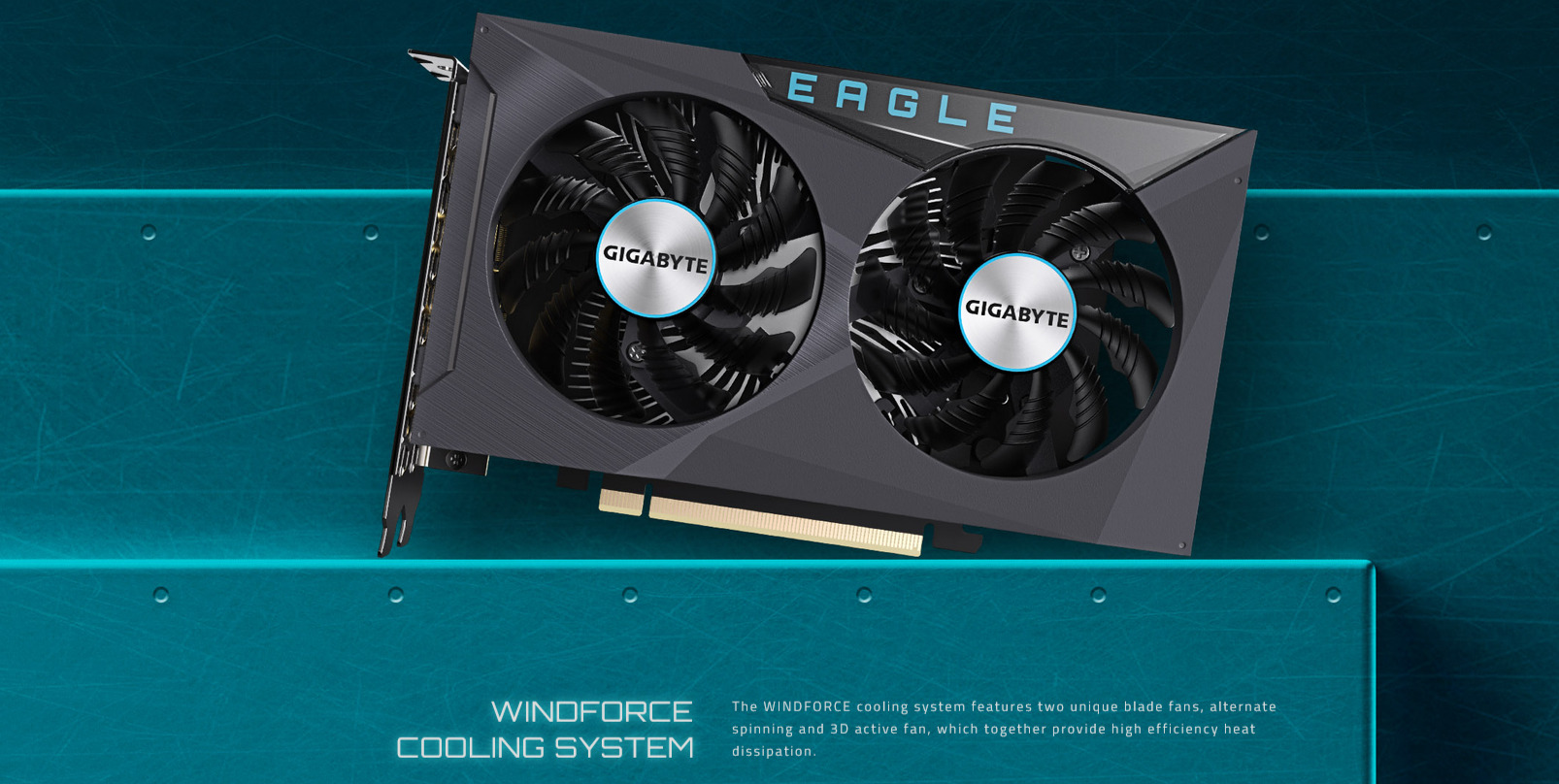 A large marketing image providing additional information about the product Gigabyte GeForce RTX 3050 Eagle OC 6GB GDDR6 - Additional alt info not provided