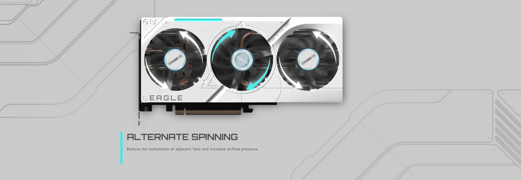 A large marketing image providing additional information about the product Gigabyte GeForce RTX 4070 SUPER Eagle OC Ice 12GB GDDR6X - Additional alt info not provided