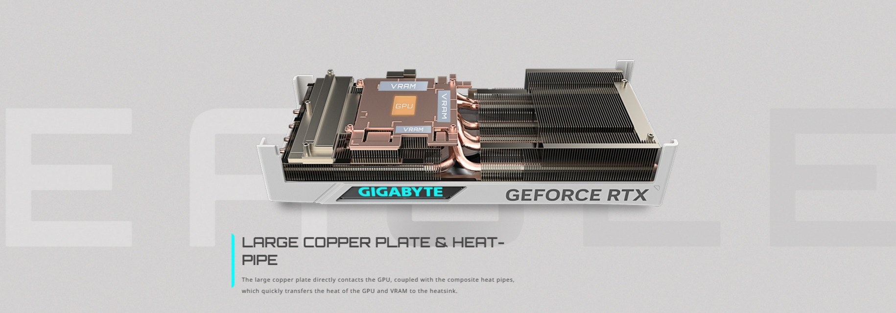 A large marketing image providing additional information about the product Gigabyte GeForce RTX 4070 Ti SUPER Eagle OC Ice 16GB GDDR6X - Additional alt info not provided