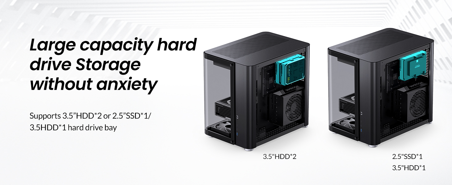 A large marketing image providing additional information about the product Jonsbo TK-2 Mid Tower Case - Black - Additional alt info not provided