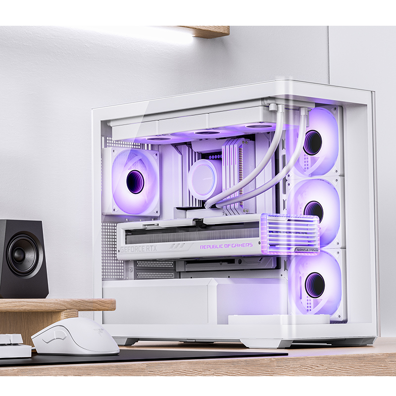 A large marketing image providing additional information about the product Jonsbo D300 mATX Case - White - Additional alt info not provided