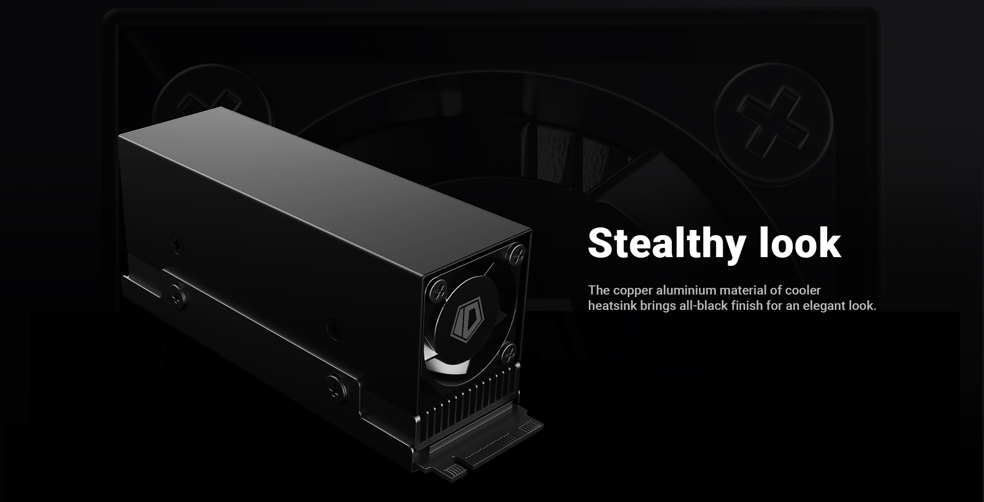 A large marketing image providing additional information about the product ID-COOLING ZERO M25 M.2 Cooler wtih Fan - Additional alt info not provided