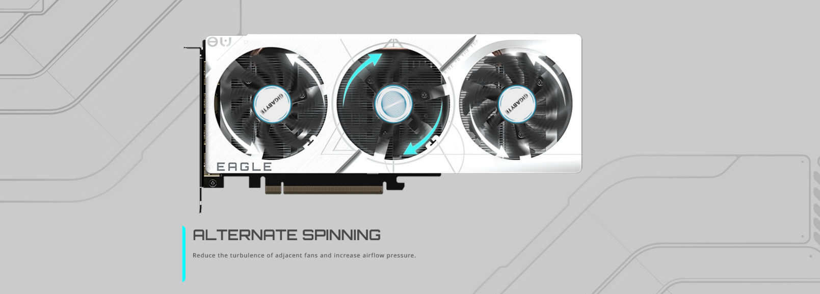 A large marketing image providing additional information about the product Gigabyte RTX 4060 Eagle OC Ice 8GB GDDR6 - Additional alt info not provided