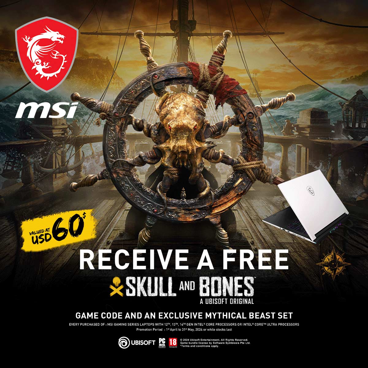 MSI FREE Skull and Bones™ Game Code and an Exclusive MYTHICAL BEAST SET |  PLE Computers