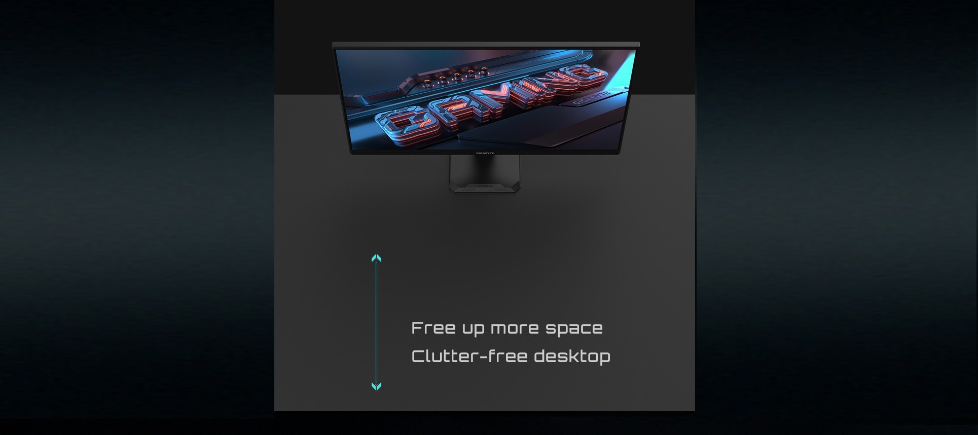 A large marketing image providing additional information about the product Gigabyte GS27QA 27" QHD 180Hz IPS Monitor - Additional alt info not provided