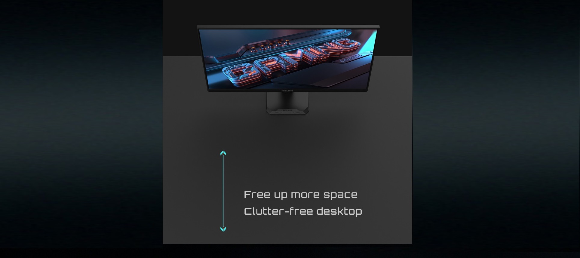 A large marketing image providing additional information about the product Gigabyte GS27QA 27" 1440p 180Hz IPS Monitor - Additional alt info not provided