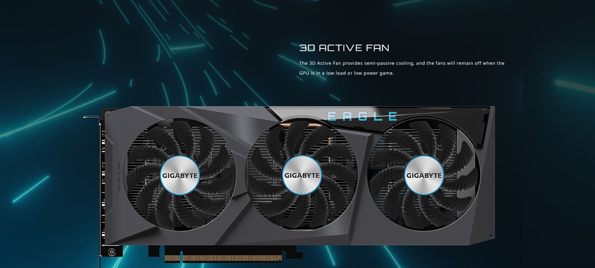 A large marketing image providing additional information about the product Gigabyte Radeon RX 6600 Eagle 8GB GDDR6 - Additional alt info not provided