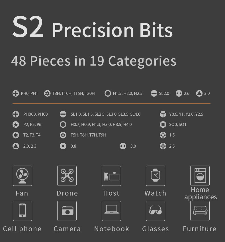 A large marketing image providing additional information about the product King'sdun 62 in 1 Electric Screwdriver Set - Additional alt info not provided