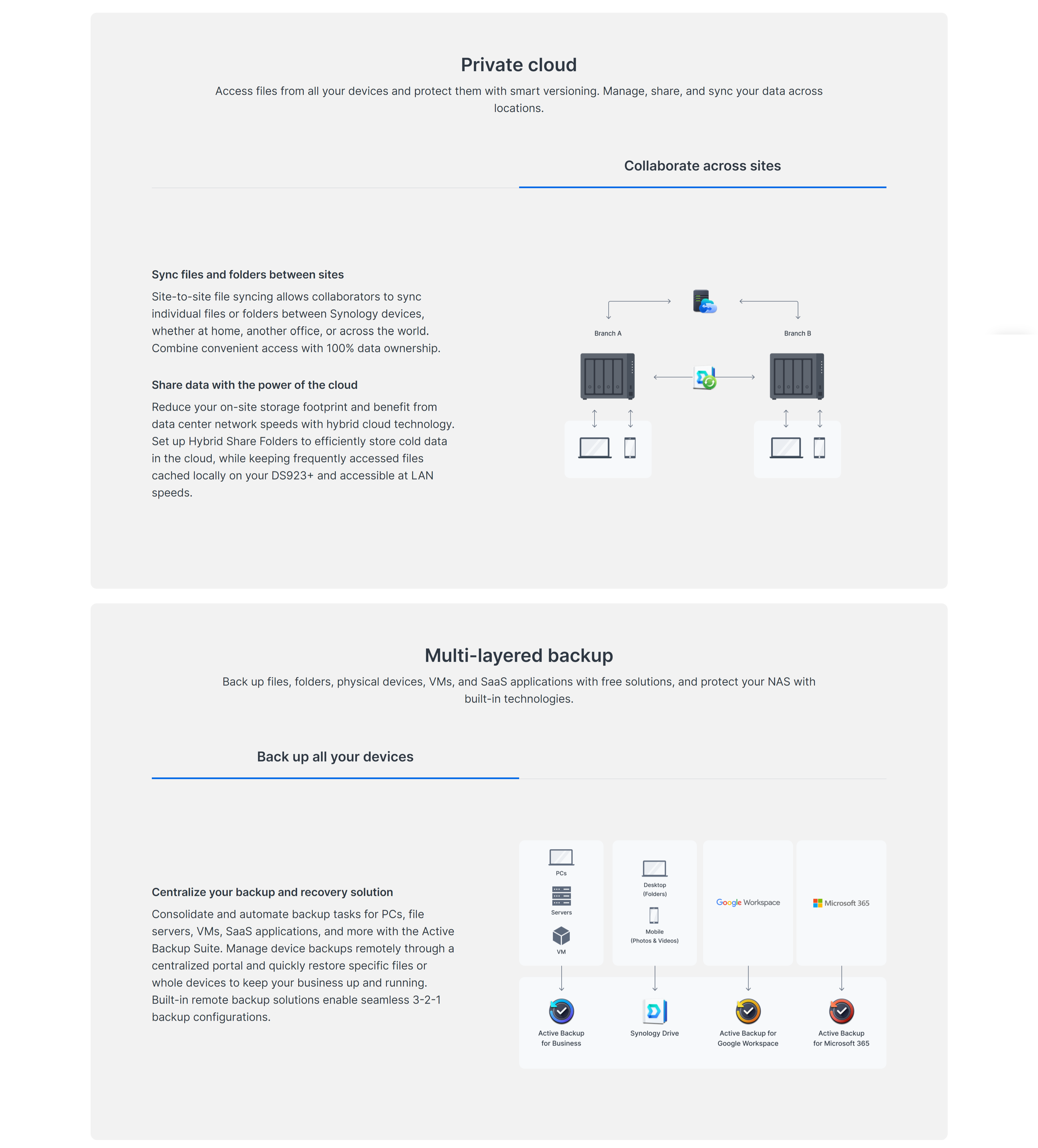 A large marketing image providing additional information about the product Synology DiskStation DS923+ 4-Bay NAS (2.6GHz Ryzen 2-Core, 4GB RAM, 1GbE) - Additional alt info not provided