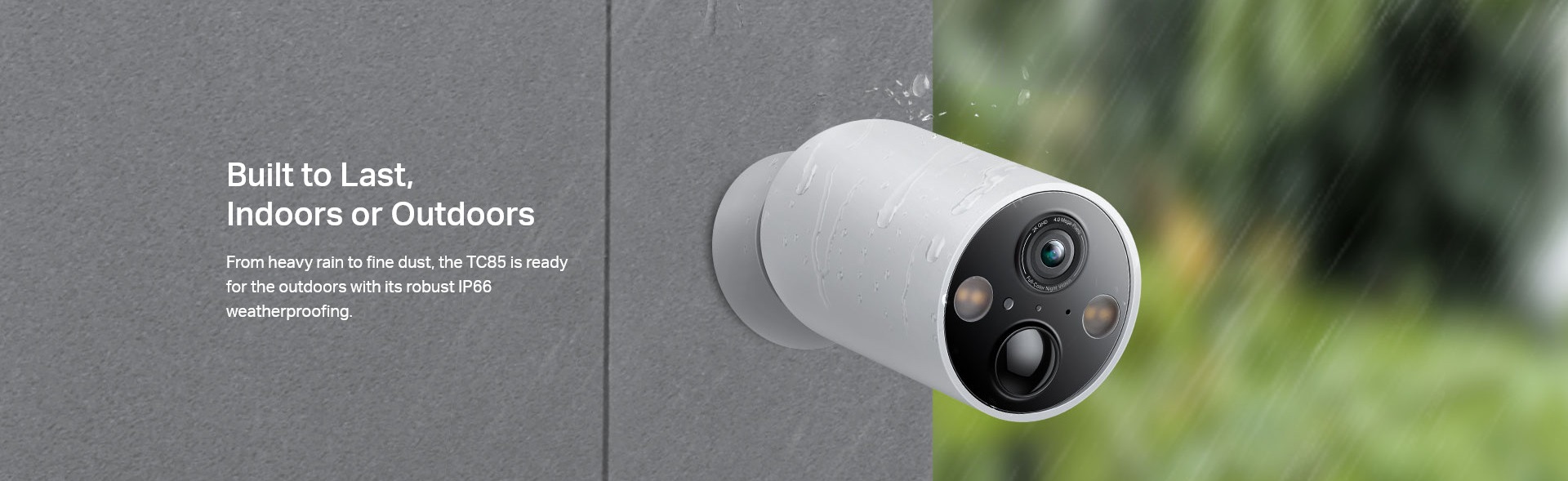 A large marketing image providing additional information about the product TP-Link Tapo TC85 - Smart Wire-Free Security Camera - Additional alt info not provided