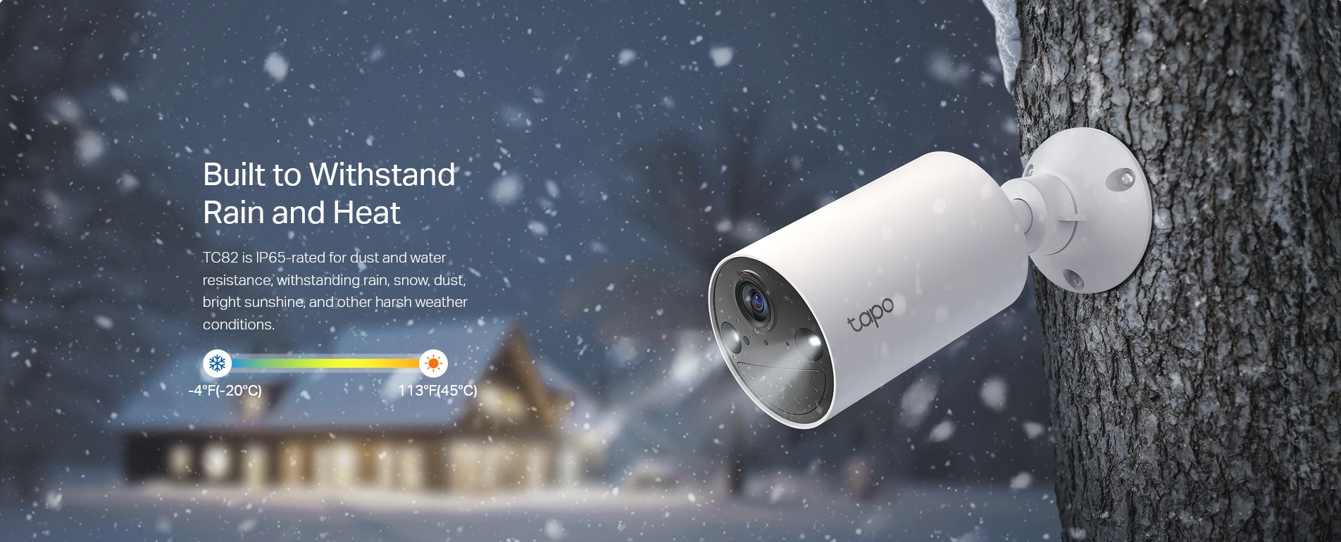 A large marketing image providing additional information about the product TP-Link Tapo TC82 - Smart Wire-Free Indoor/Outdoor Security Camera - Additional alt info not provided