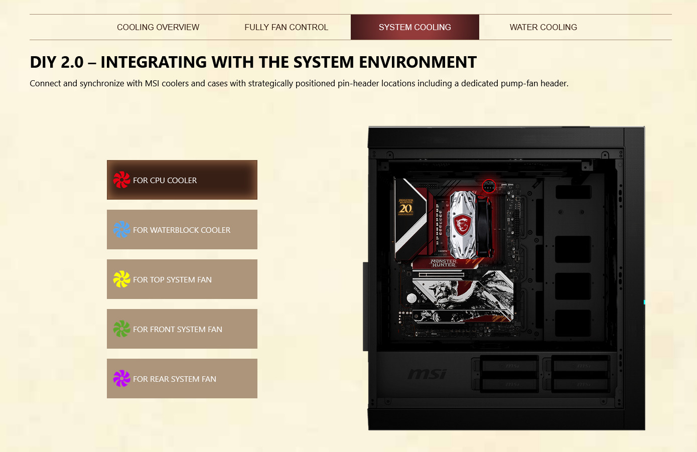 A large marketing image providing additional information about the product MSI MPG Z790 EDGE LGA1700 ATX Desktop Motherboard - Monster Hunter Edition - Additional alt info not provided