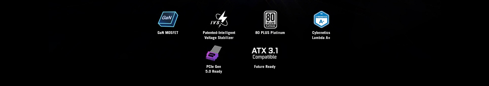 A large marketing image providing additional information about the product ASUS ROG Strix 1000W Platinum PCIe 5.0 ATX Modular PSU - Additional alt info not provided