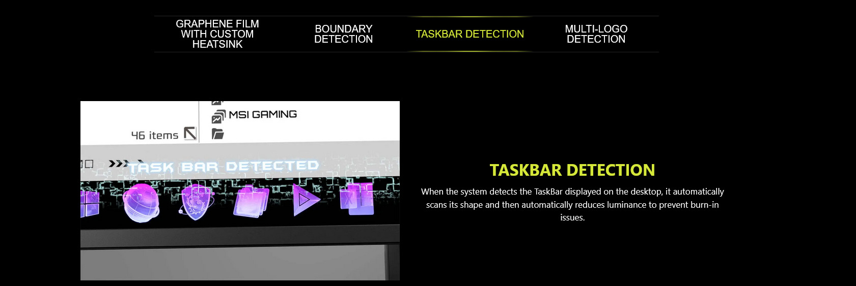 A large marketing image providing additional information about the product MSI MAG 321UP QD-OLED 32" 4K 165Hz QD-OLED Monitor - Additional alt info not provided