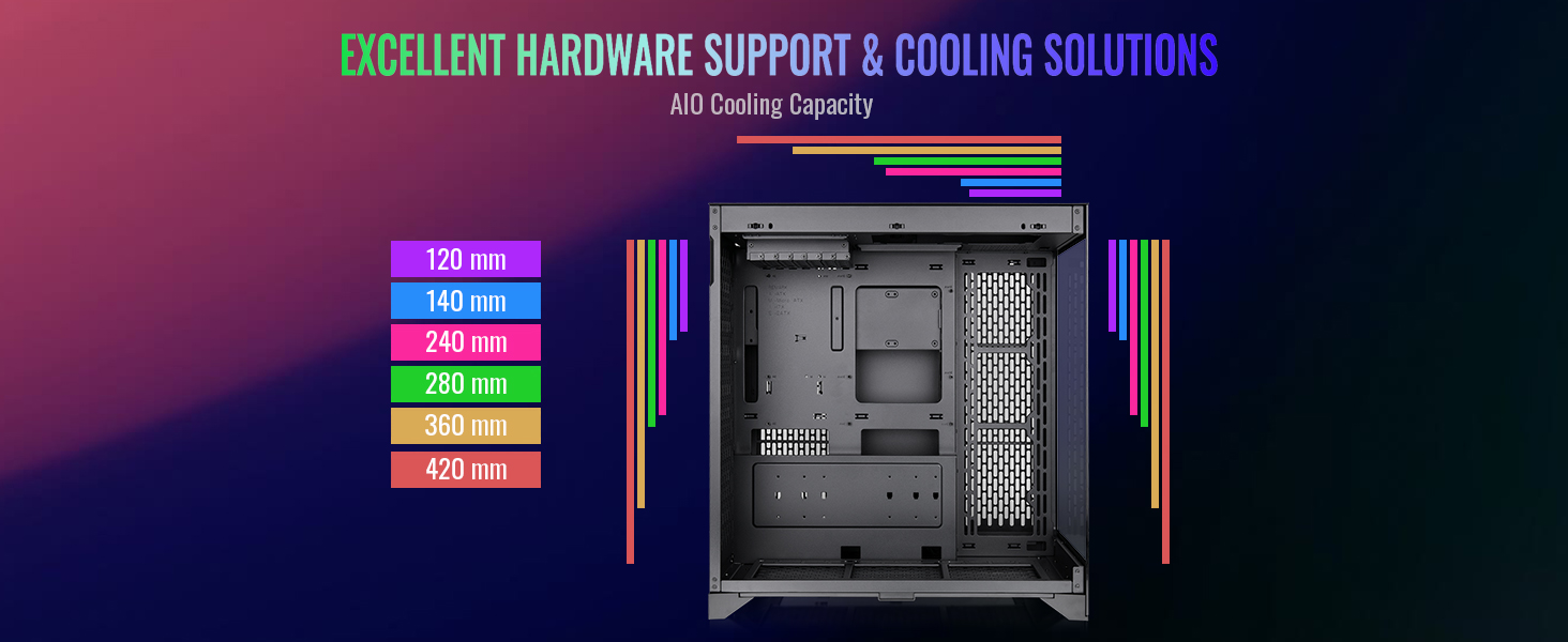 A large marketing image providing additional information about the product Thermaltake CTE E600 MX - Tempered Glass eATX Mid Tower Case (Black) - Additional alt info not provided