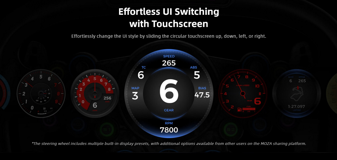 A large marketing image providing additional information about the product MOZA VGS Steering Wheel - Additional alt info not provided