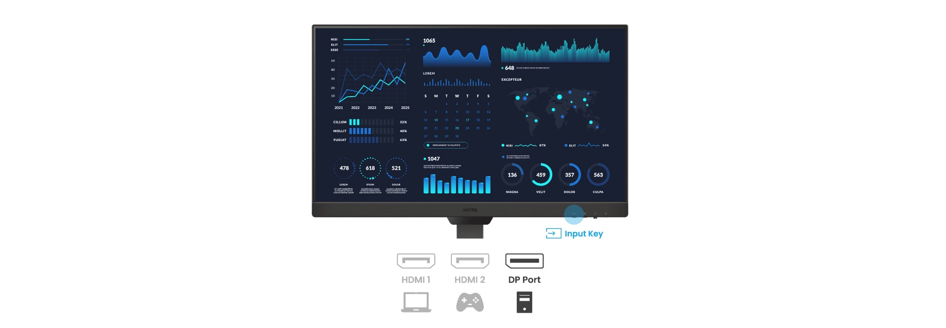 A large marketing image providing additional information about the product BenQ GW2790T 27" 1080p 100Hz IPS Monitor - Additional alt info not provided