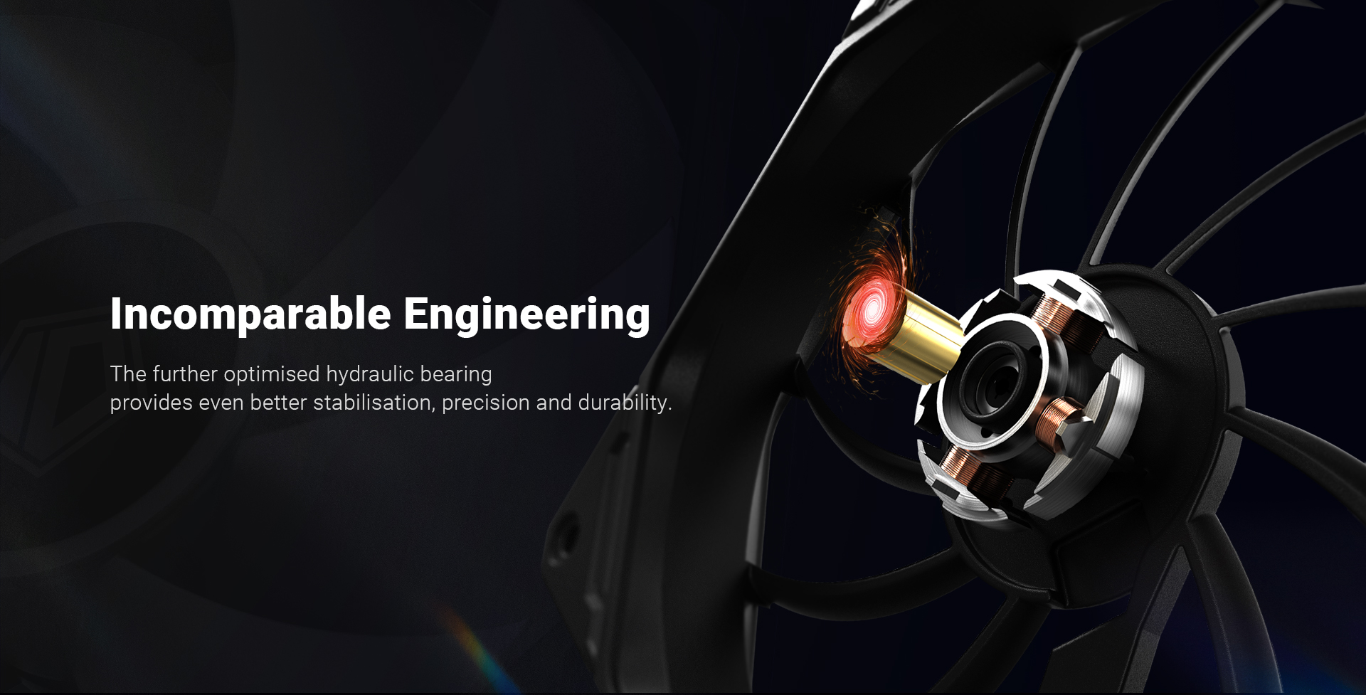 A large marketing image providing additional information about the product ID-COOLING TF Series Pro 120mm ARGB Reverse Case Fan - Black - Additional alt info not provided