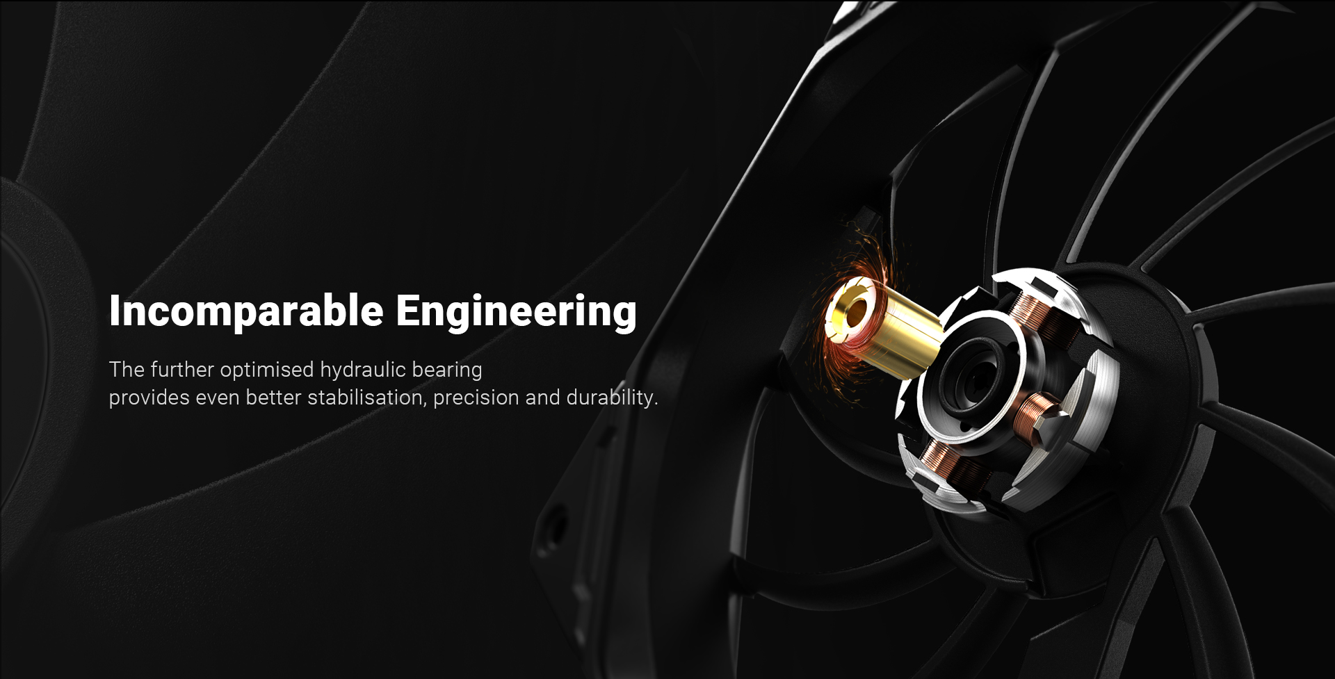 A large marketing image providing additional information about the product ID-COOLING TF Series Pro 120mm Case Fan - Black - Additional alt info not provided