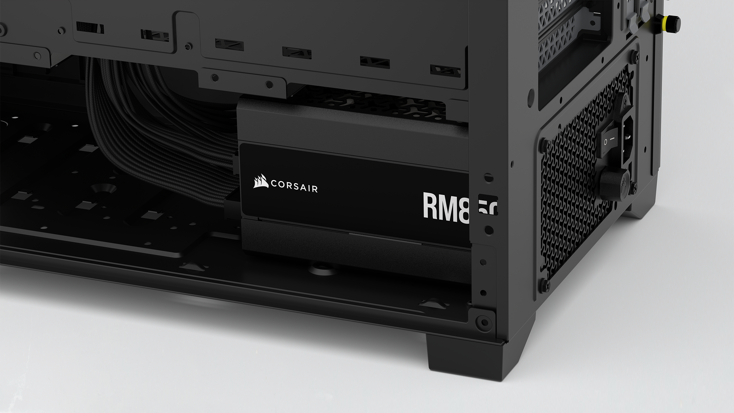 A large marketing image providing additional information about the product Corsair RM850x - 850W Gold ATX Modular PSU - Additional alt info not provided