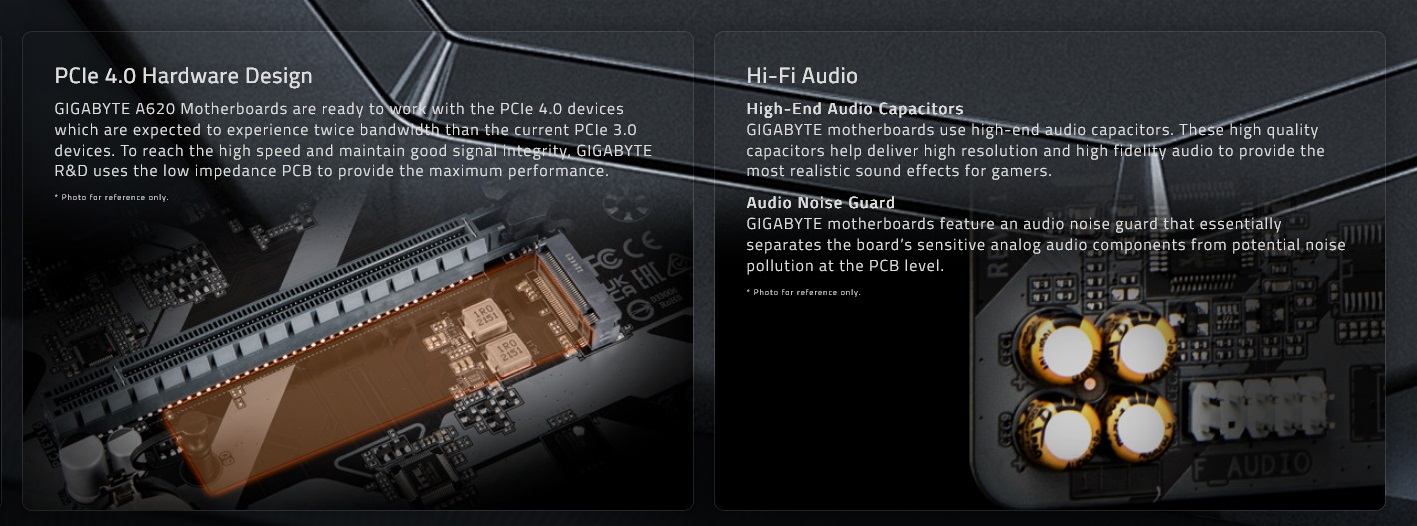 A large marketing image providing additional information about the product Gigabyte B650I AX AM5 mITX Desktop Motherboard  - Additional alt info not provided