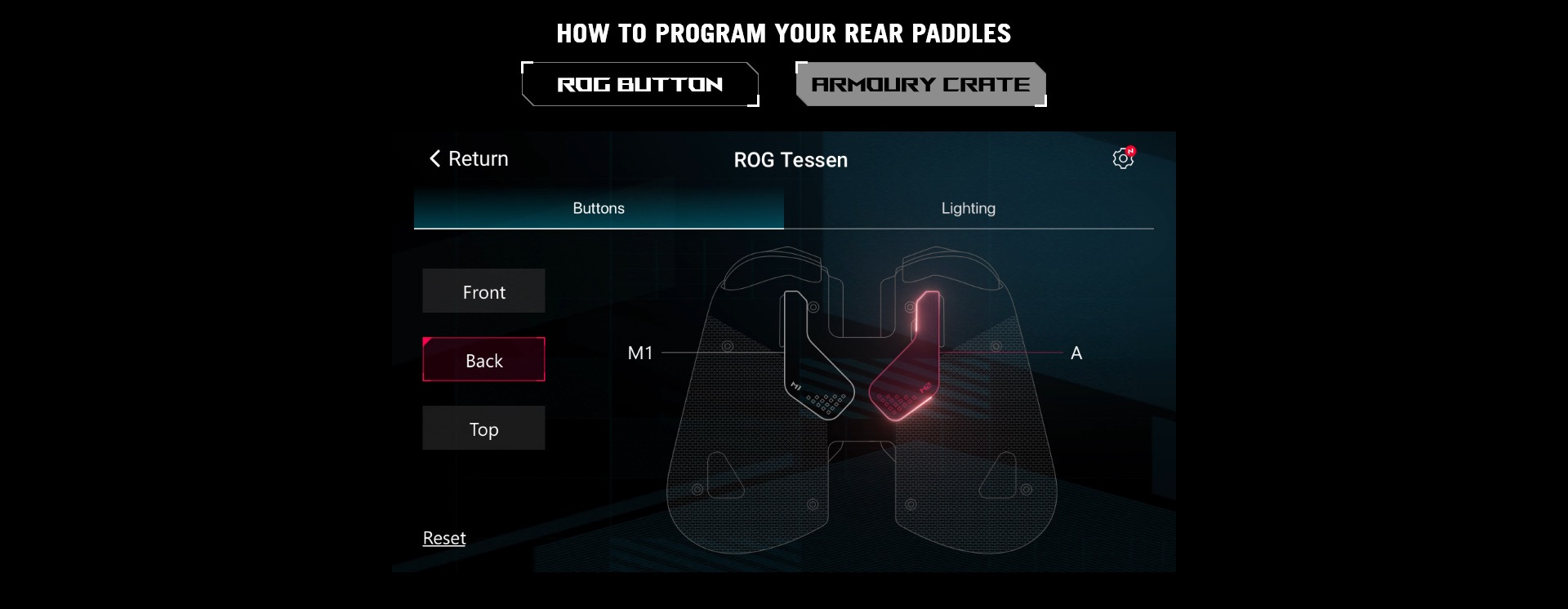 A large marketing image providing additional information about the product ASUS ROG Tessen Mobile Controller - Additional alt info not provided