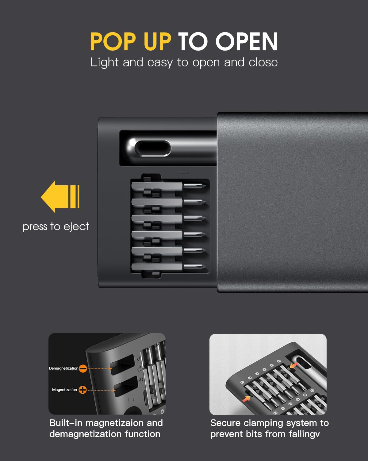 A large marketing image providing additional information about the product King'sdun 51 in 1 Precision Screwdriver Set - Additional alt info not provided