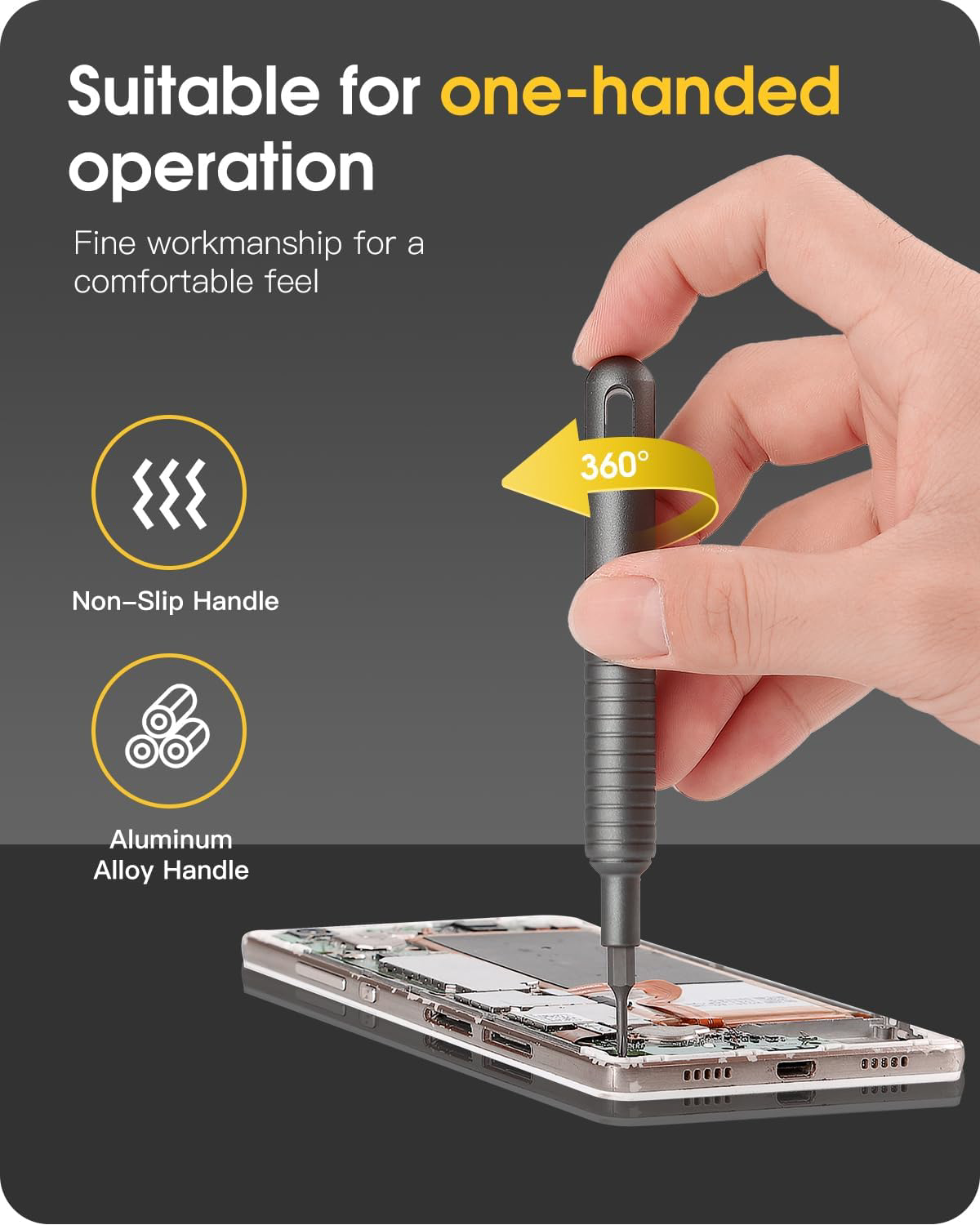 A large marketing image providing additional information about the product King'sdun 51 in 1 Precision Screwdriver Set - Additional alt info not provided