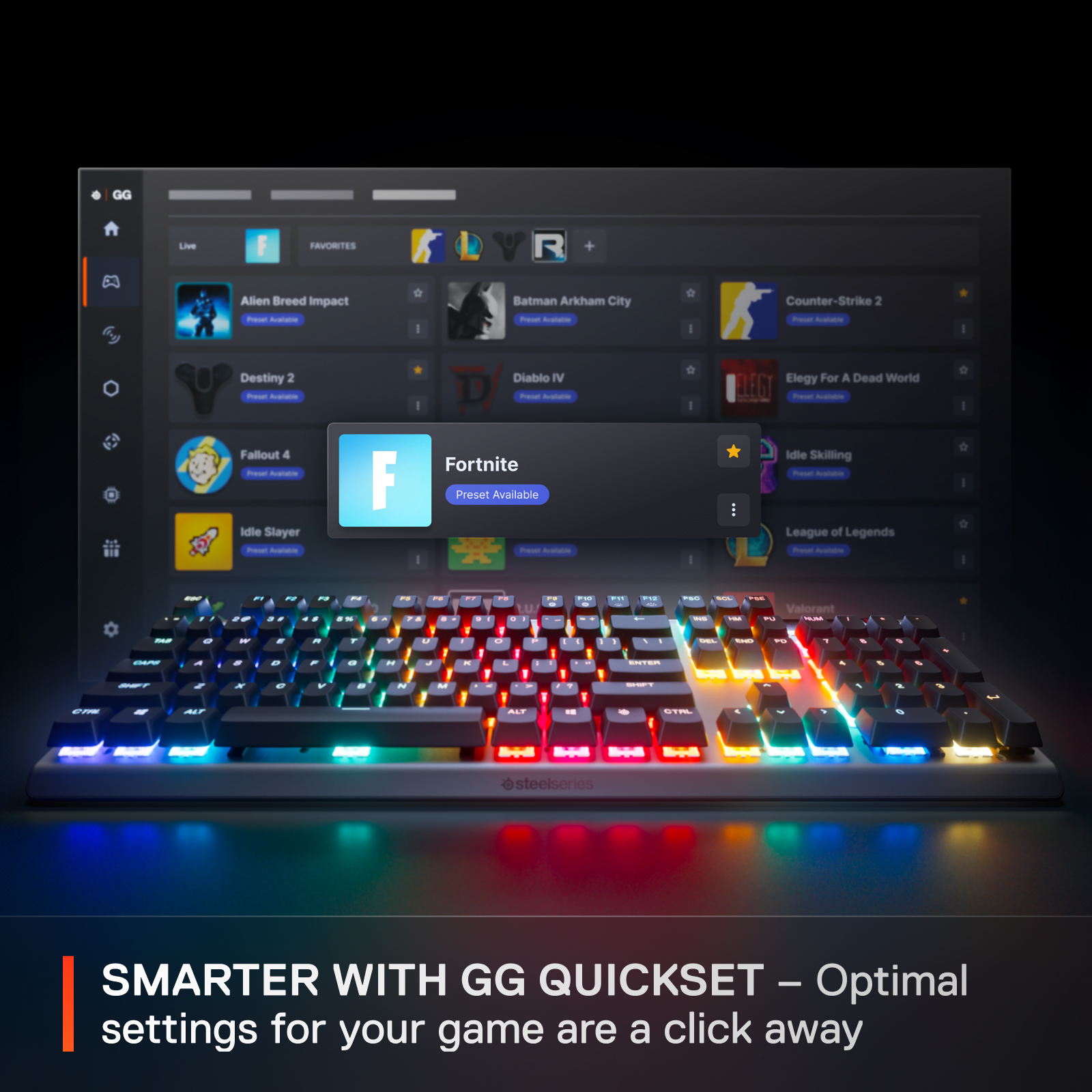 A large marketing image providing additional information about the product SteelSeries Apex Pro Gen 3 - Rapid Trigger Mechanical Keyboard (OmniPoint 3.0 Switches) - Additional alt info not provided