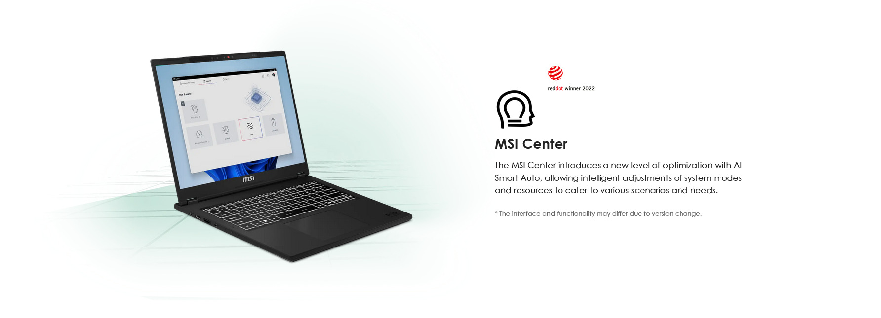 A large marketing image providing additional information about the product MSI Modern 14 H (D13M) - 14" 13th Gen i9, 16GB/1TB - Win 11 Pro Notebook - Additional alt info not provided