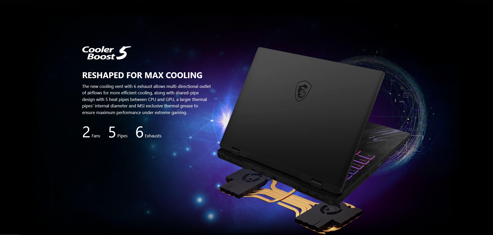 A large marketing image providing additional information about the product MSI Pulse 16 AI (C1V) - 16" 240Hz, Core Ultra 7, RTX 4070, 32GB/1TB - Win 11 Gaming Notebook - Additional alt info not provided