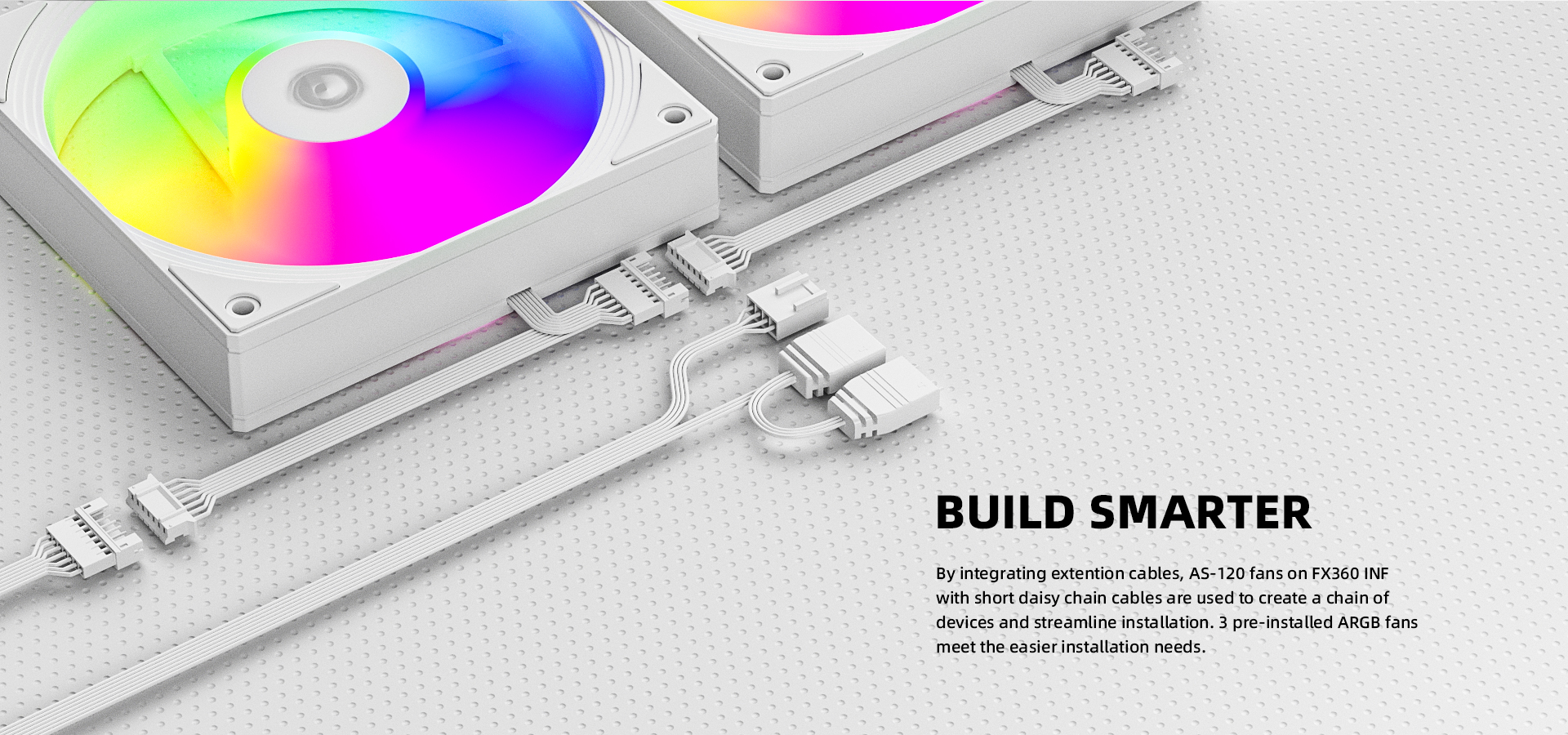 A large marketing image providing additional information about the product ID-COOLING FrostFlow FX240 240mm Infinity AIO CPU Liquid Cooler - White - Additional alt info not provided