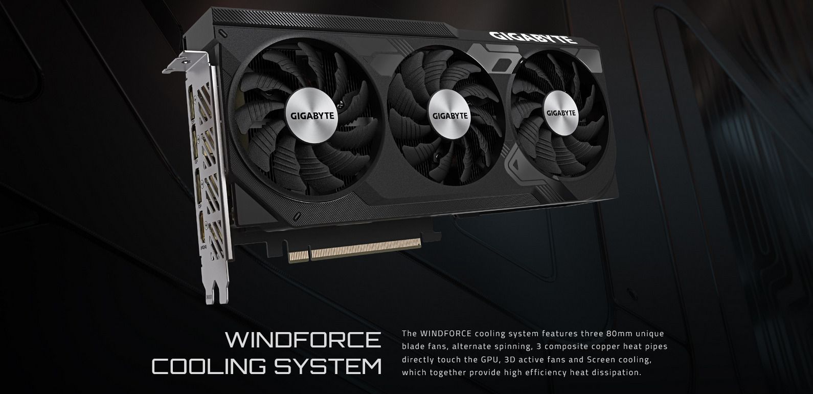 A large marketing image providing additional information about the product Gigabyte GeForce RTX 4070 Windforce OC V2 12GB GDDR6 - Additional alt info not provided